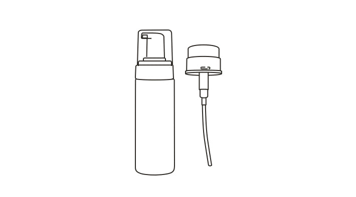 Remove pumps from plastic bottles.